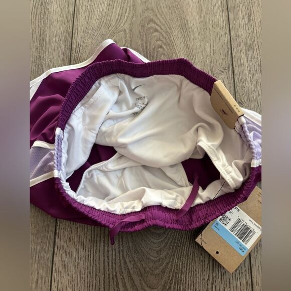 Nike girls Purple Running Shorts - Picture 3 of 3